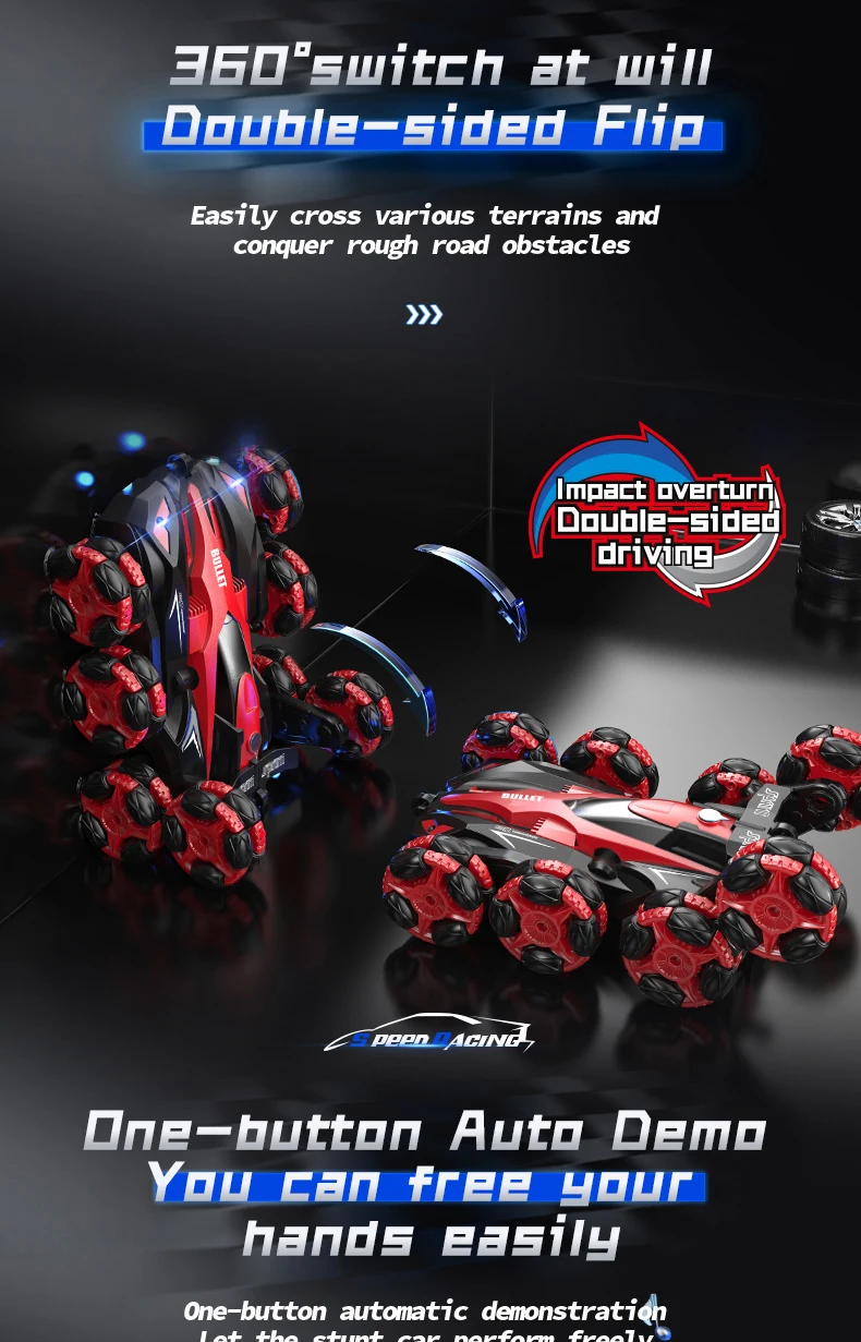 Eight wheels 2.4G Toy Remote Control Stunt Car - Image 20