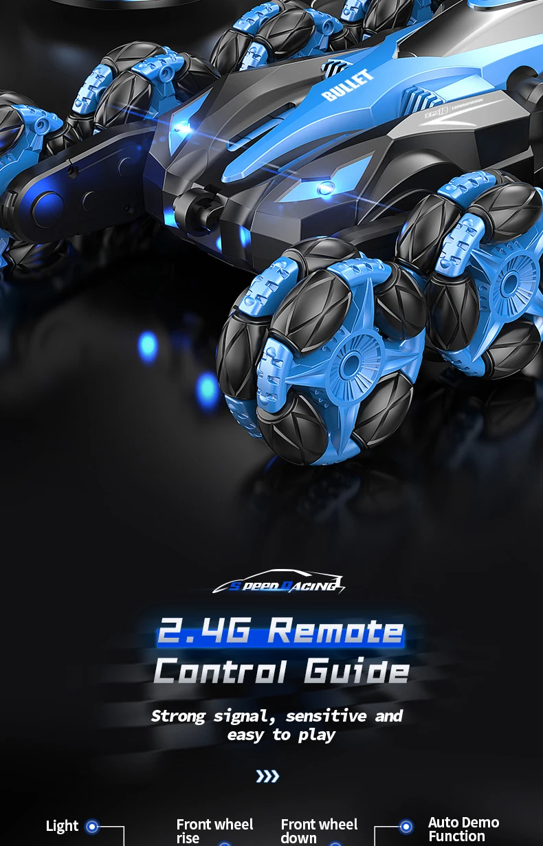 Eight wheels 2.4G Toy Remote Control Stunt Car - Image 24
