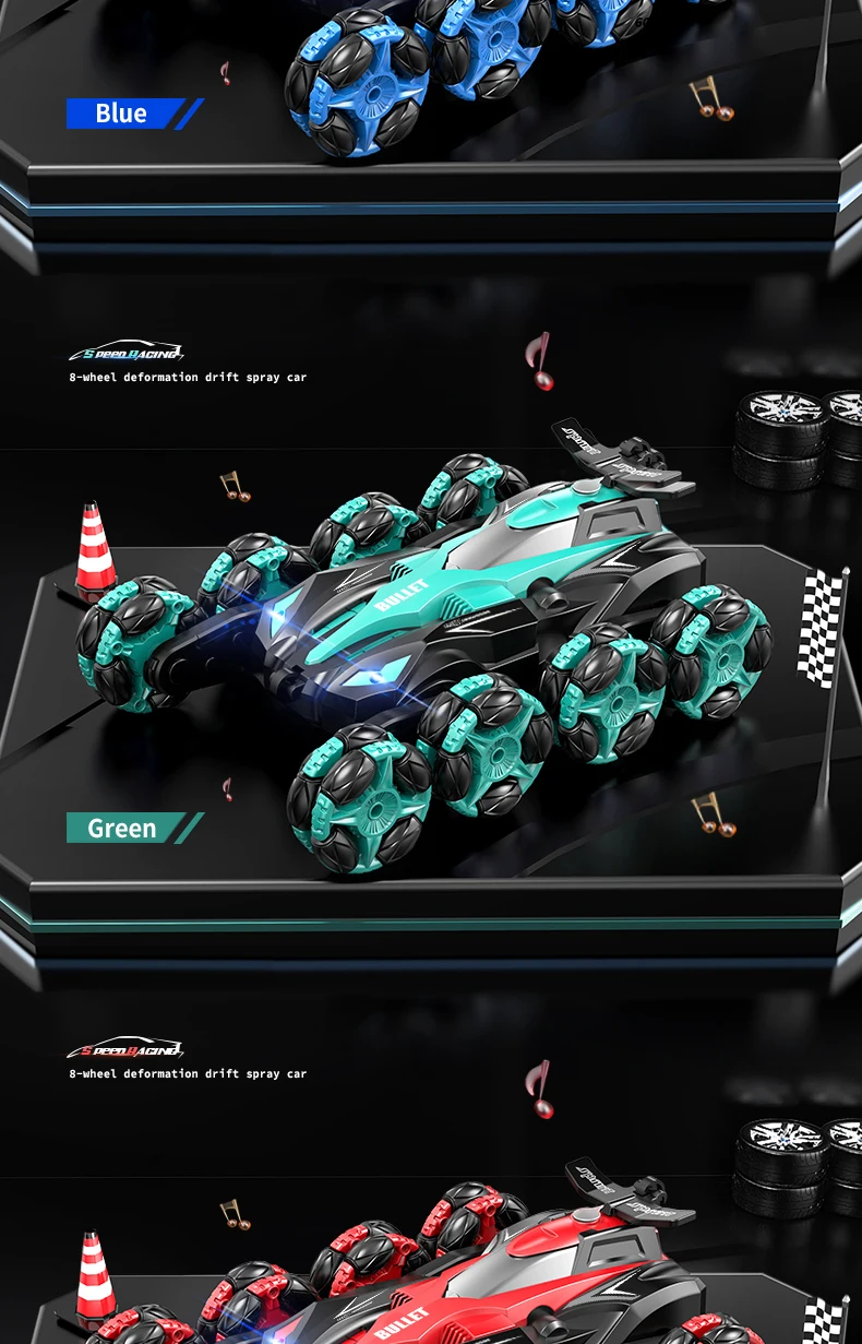 Eight wheels 2.4G Toy Remote Control Stunt Car - Image 27