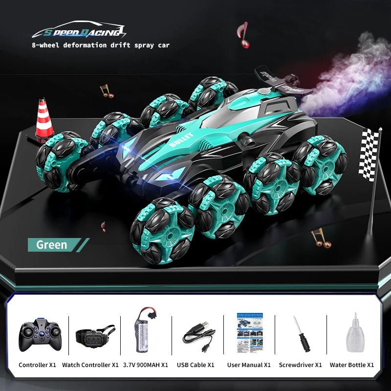 Eight wheels 2.4G Toy Remote Control Stunt Car - Image 9