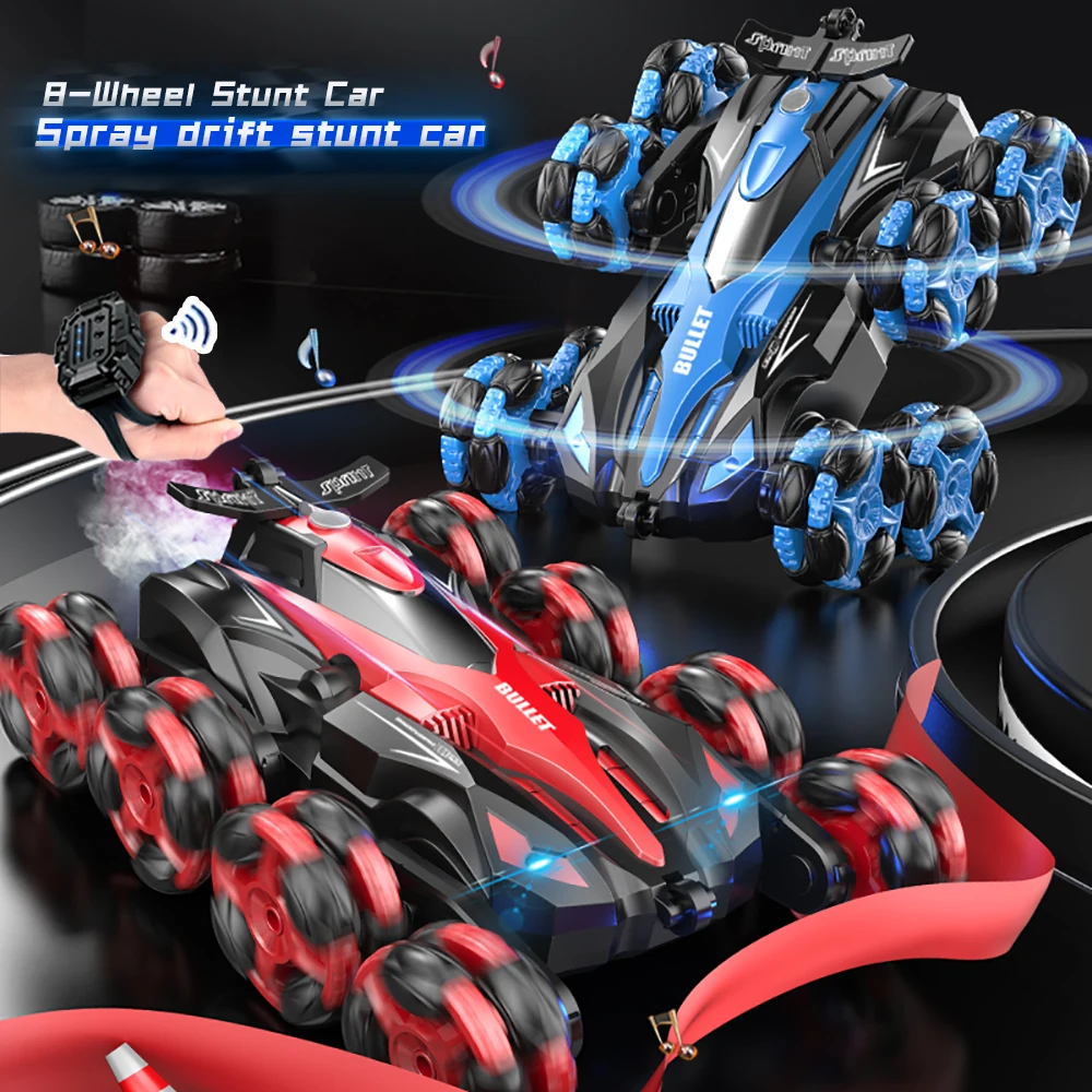 Eight wheels 2.4G Toy Remote Control Stunt Car