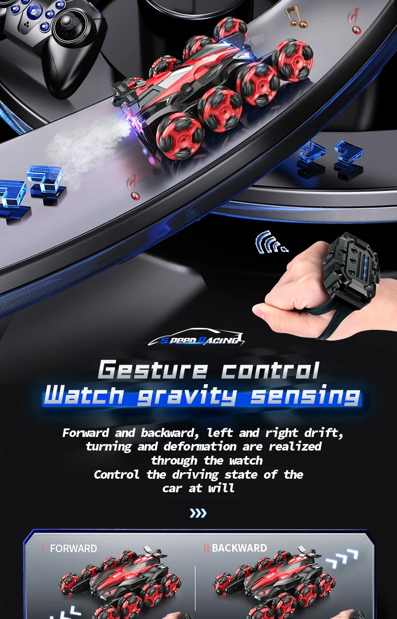 Eight wheels 2.4G Toy Remote Control Stunt Car - Image 17