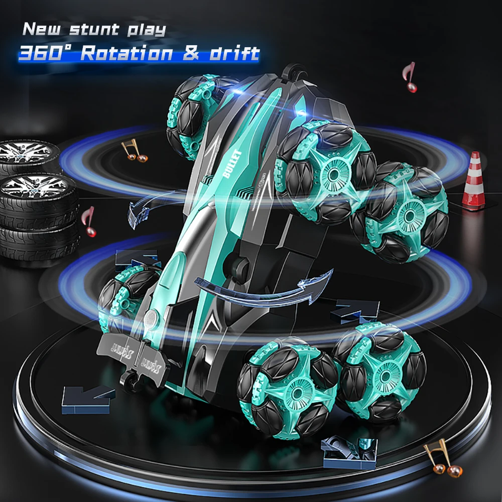Eight wheels 2.4G Toy Remote Control Stunt Car - Image 2