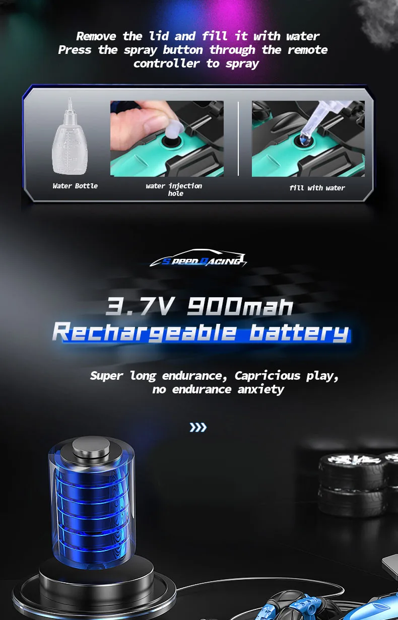 Eight wheels 2.4G Toy Remote Control Stunt Car - Image 23